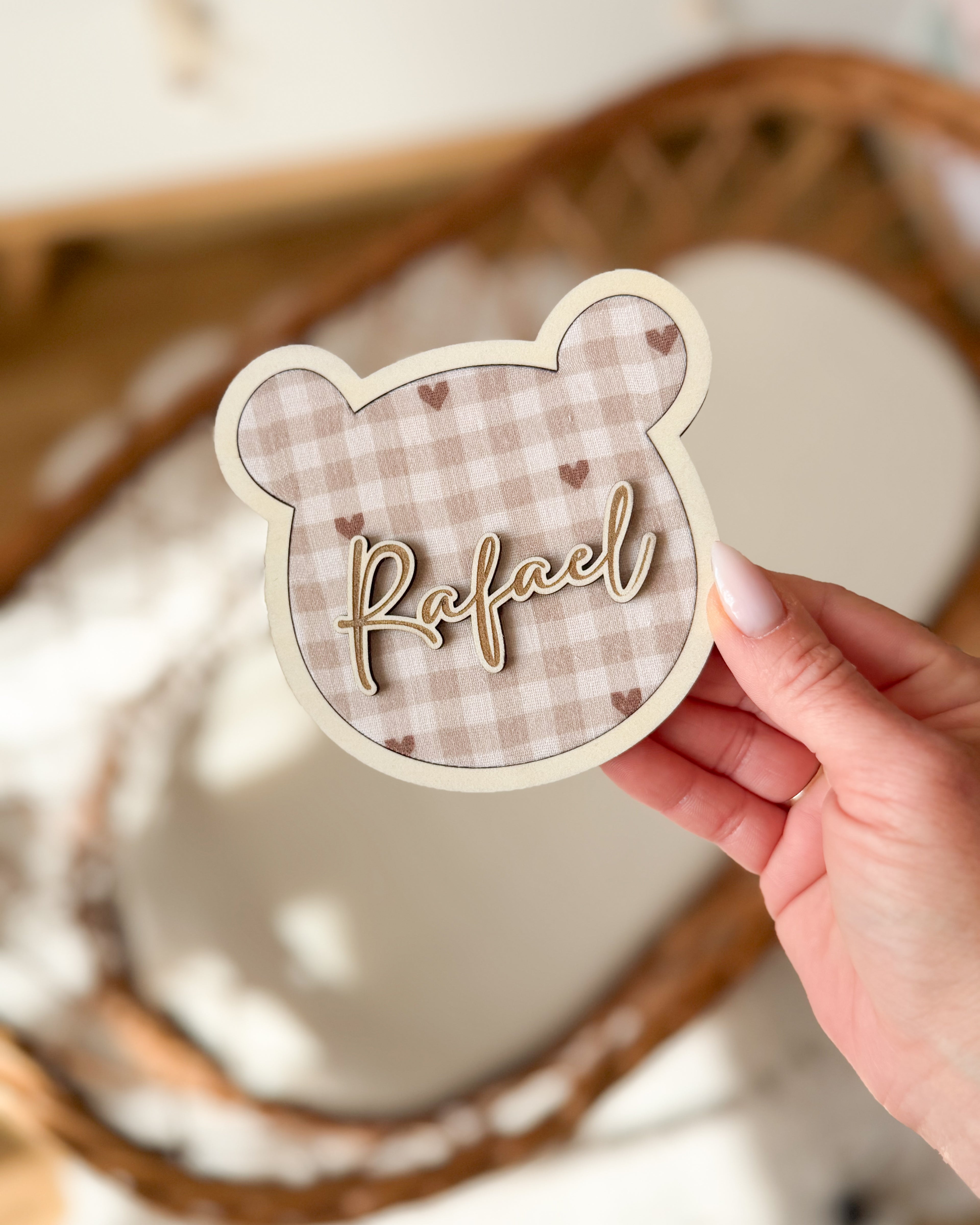 🧸 Décoration ourson personnalisée ✨