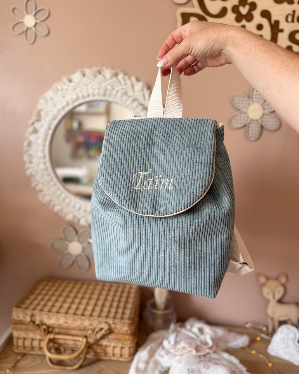 Sac à dos Velours - 100 % personnalisable