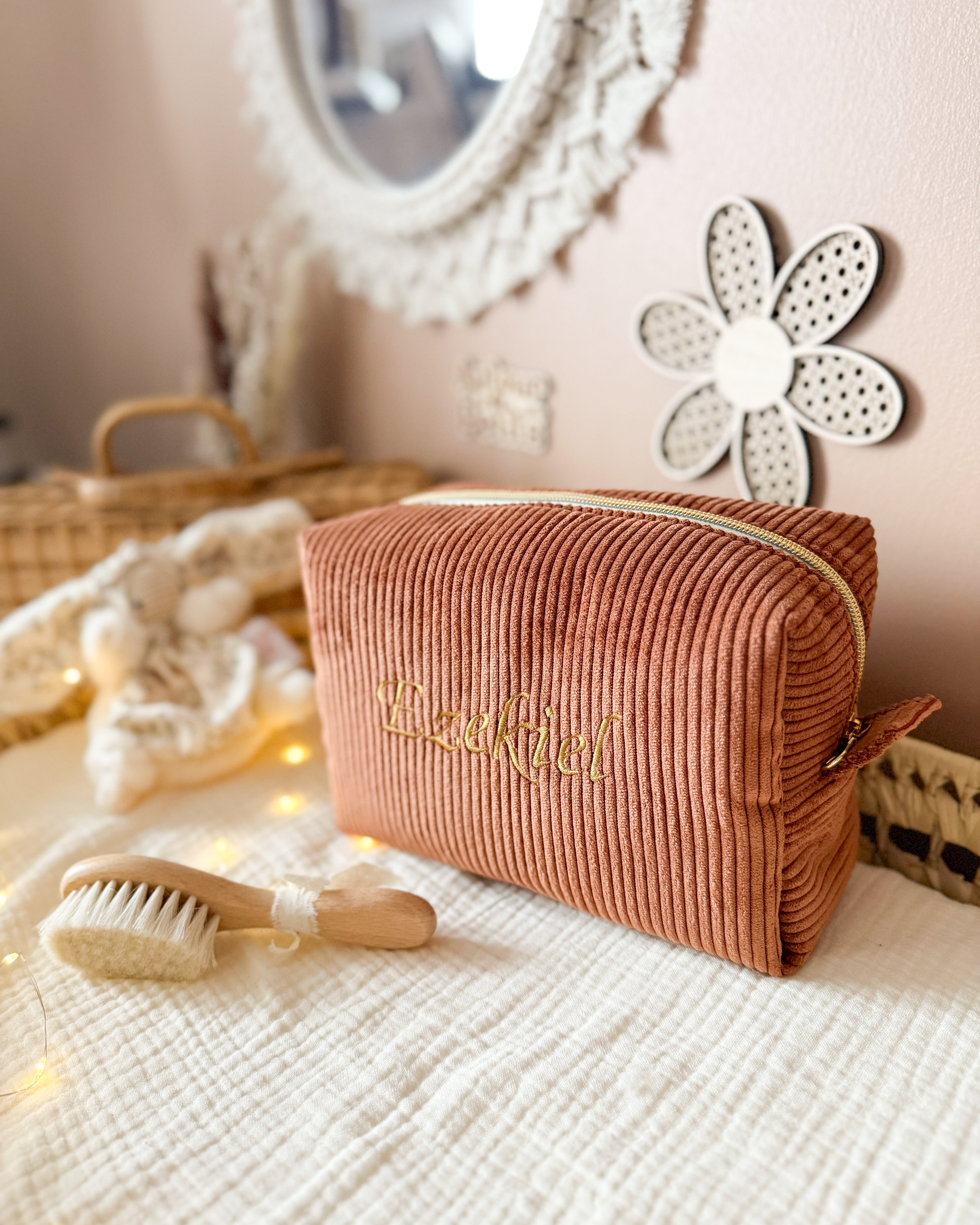 Trousse de toilette Velours - a personnaliser