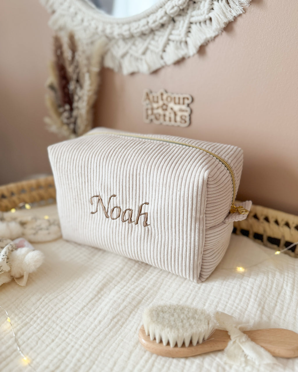 Trousse de toilette Velours - a personnaliser