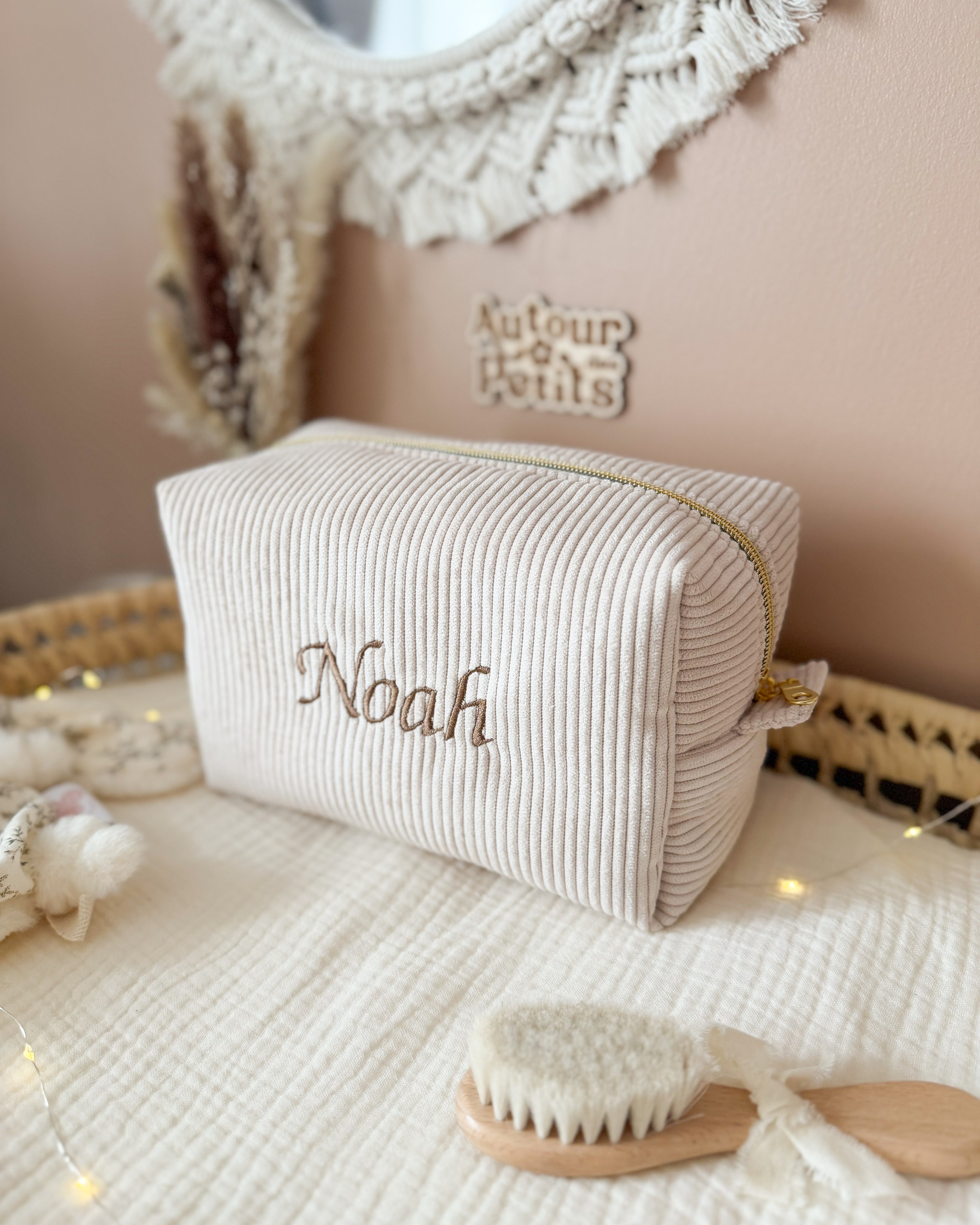 Trousse de toilette Velours - a personnaliser