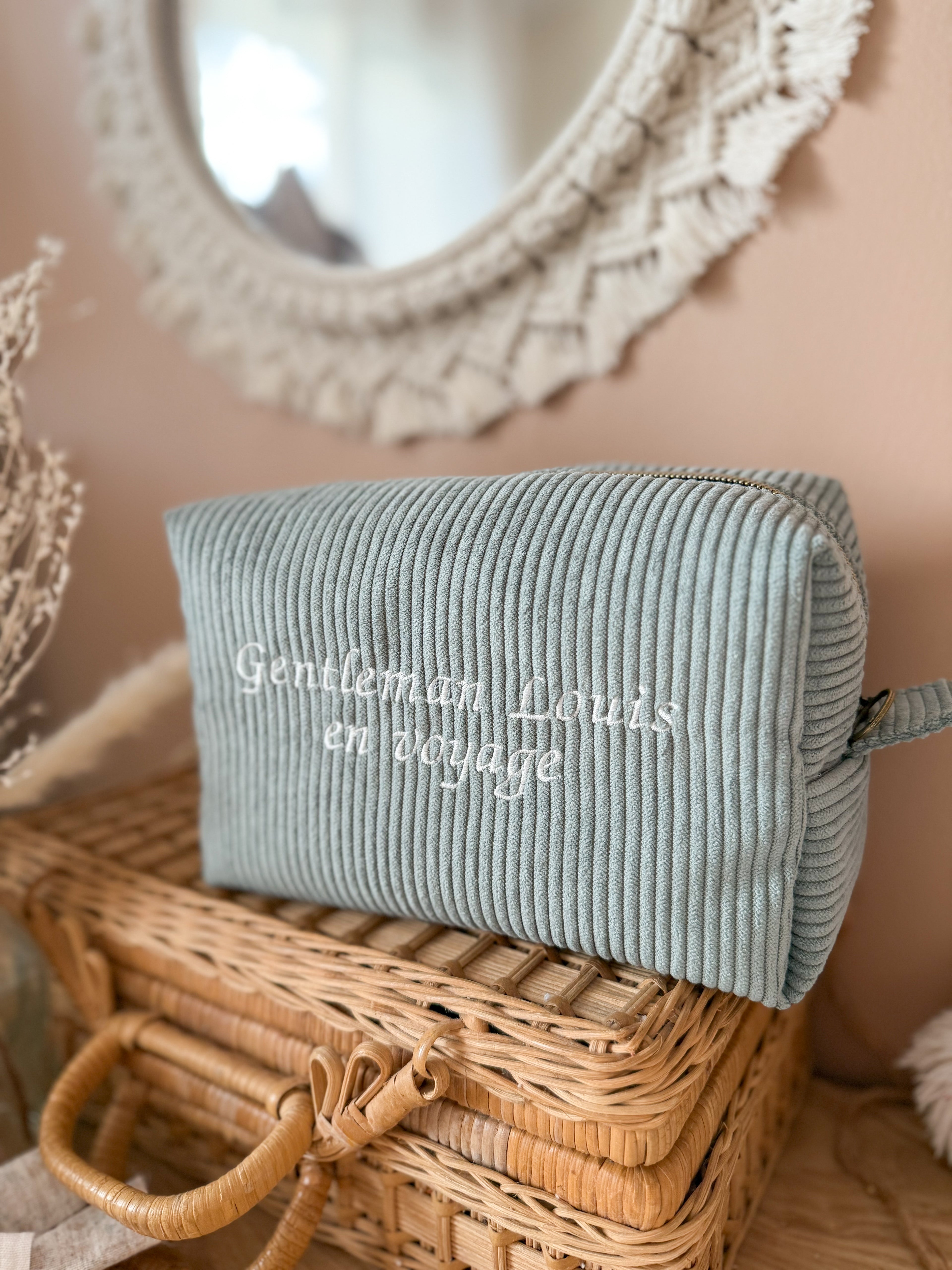 Trousse de toilette Velours - a personnaliser