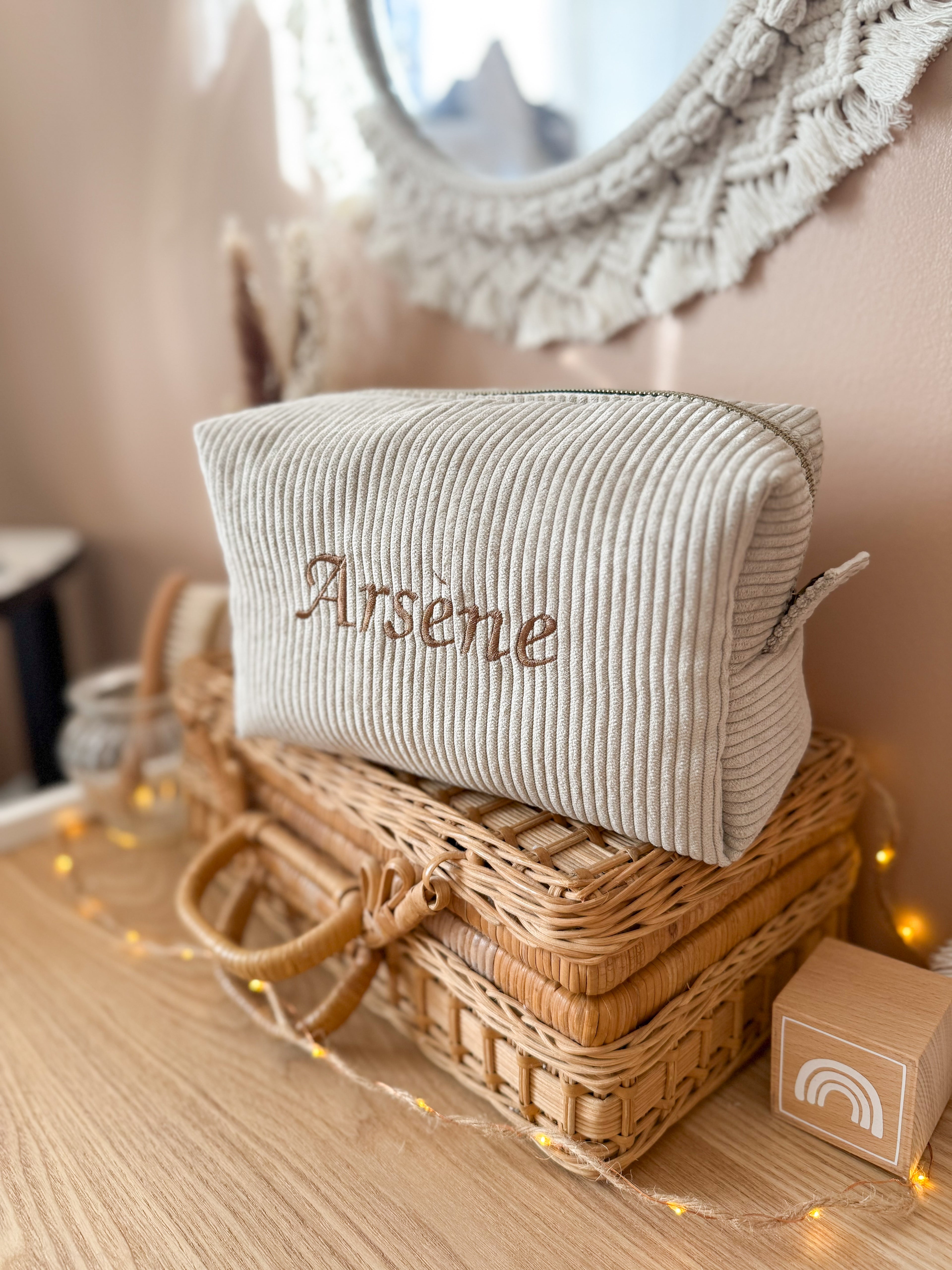 Trousse de toilette Velours - a personnaliser