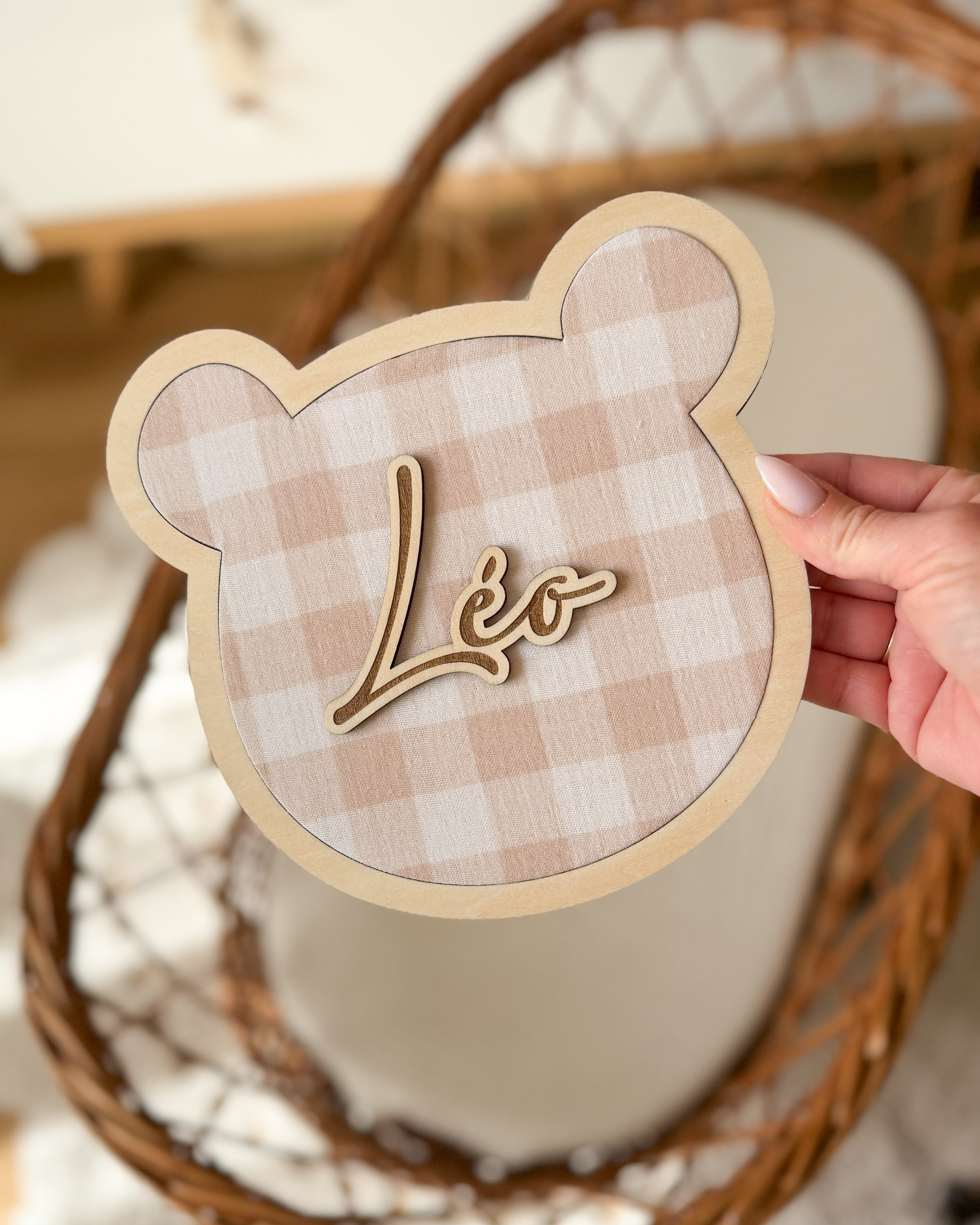 🧸 Décoration ourson personnalisée ✨