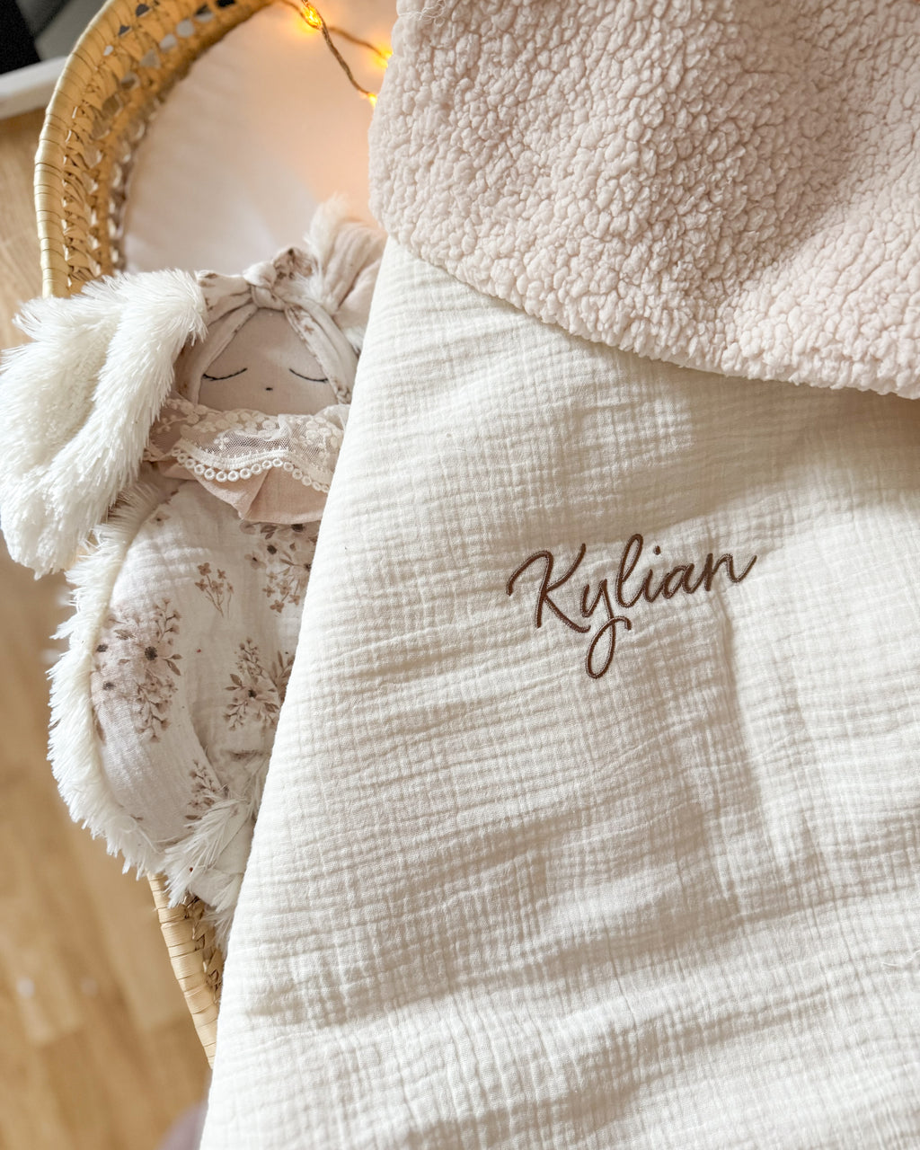 🤍 Couverture bébé personnalisée