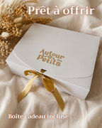 Coffret naissance personnalisé avec doudou et protège carnet - Collection Vichy