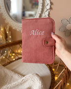 Protège Carnet de santé Velours à personnaliser